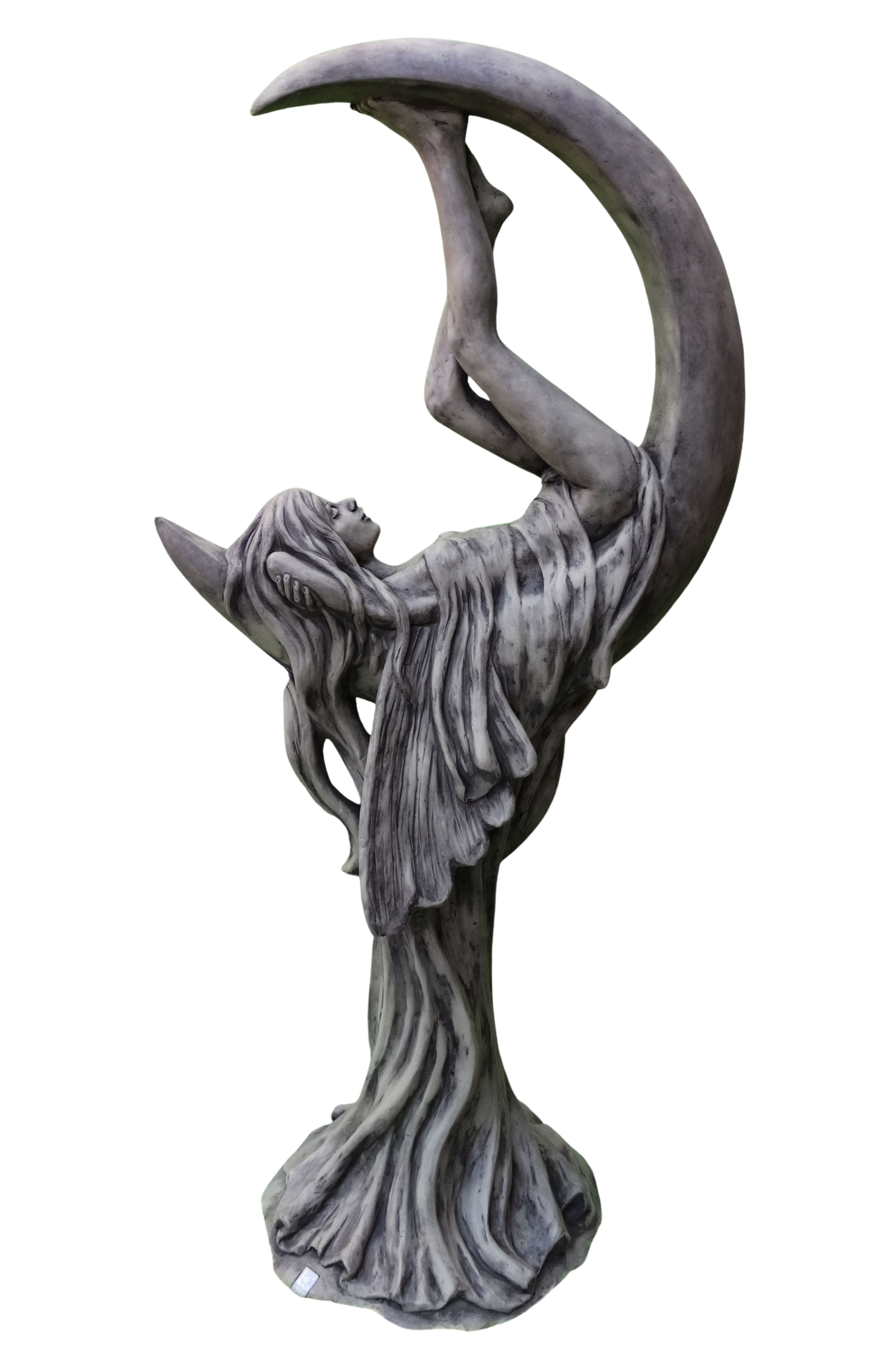 Gartenskulptur | Steinguss antik – Mondfee "Manadis"