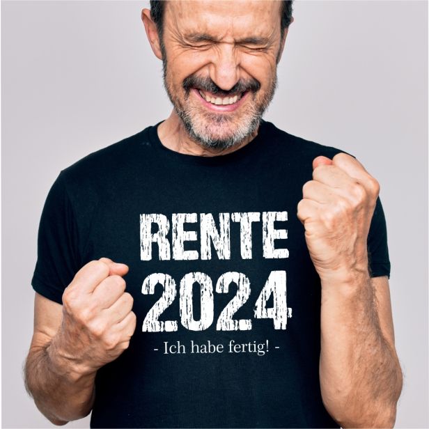 T-Shirt Rente 2024 Ich habe fertig!