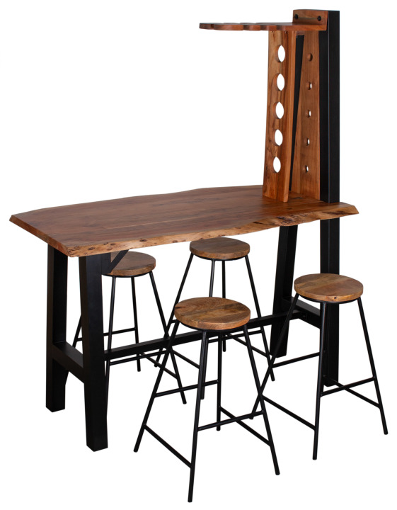 Indoormöbelset Bartisch Capua mit 4 Stühlen