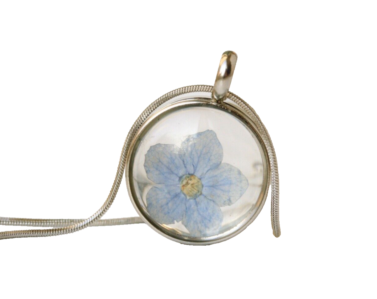 Halskette | blau | Vergissmeinnicht