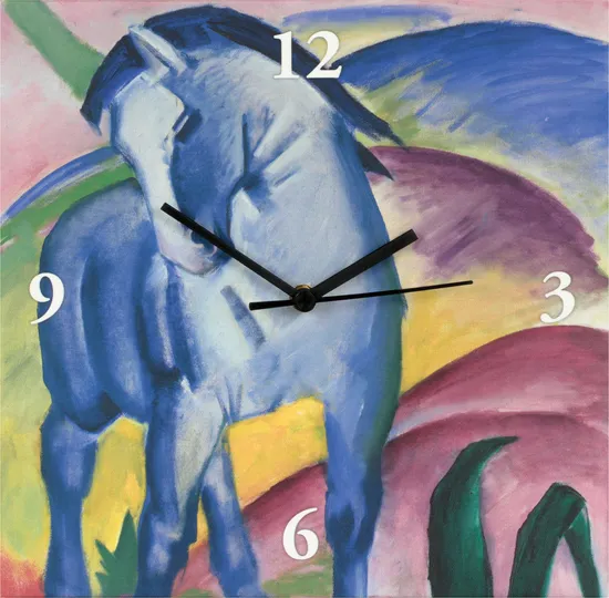 Wanduhr |  Blaues Pferd – Franz Marc