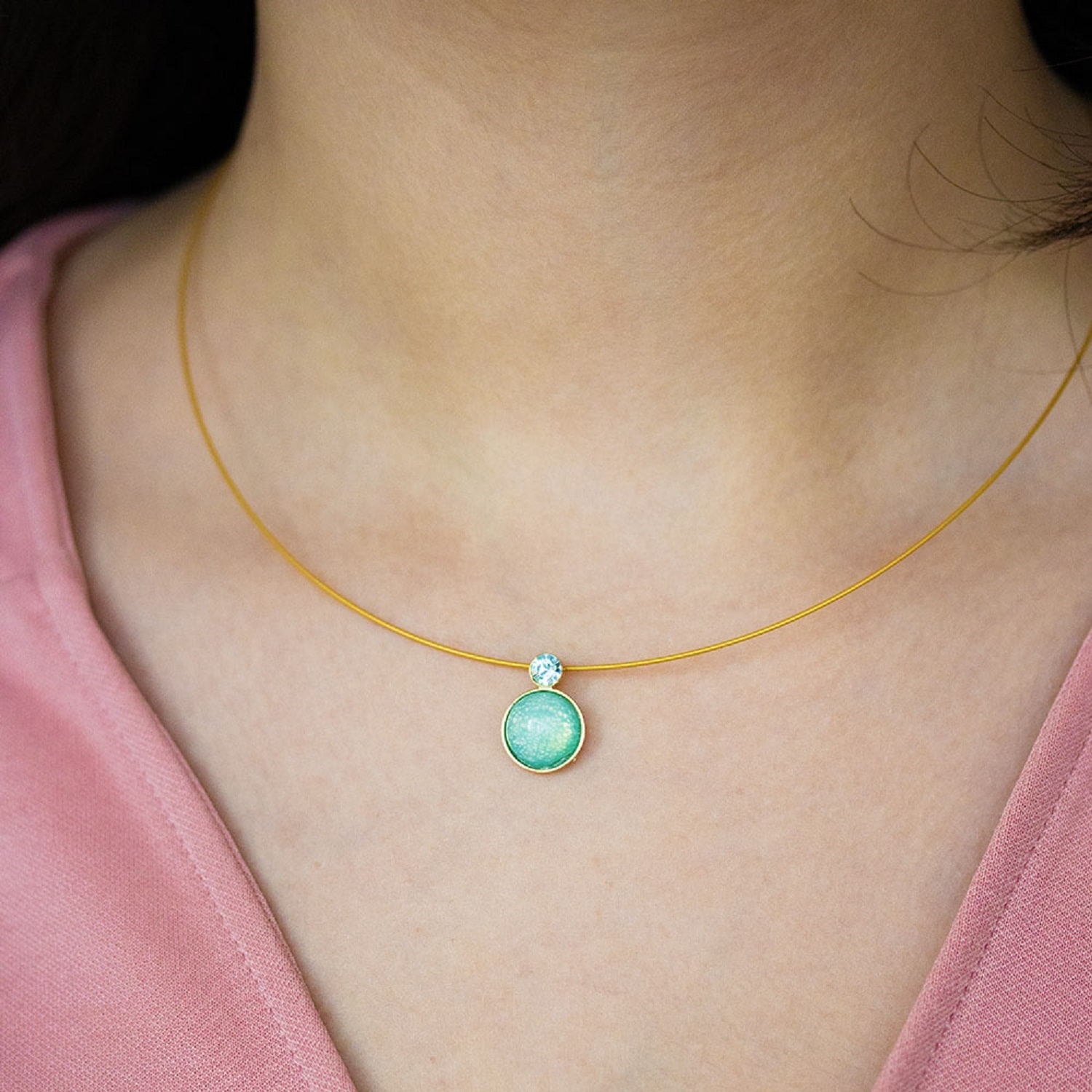 Kette "Bohemia" - mint