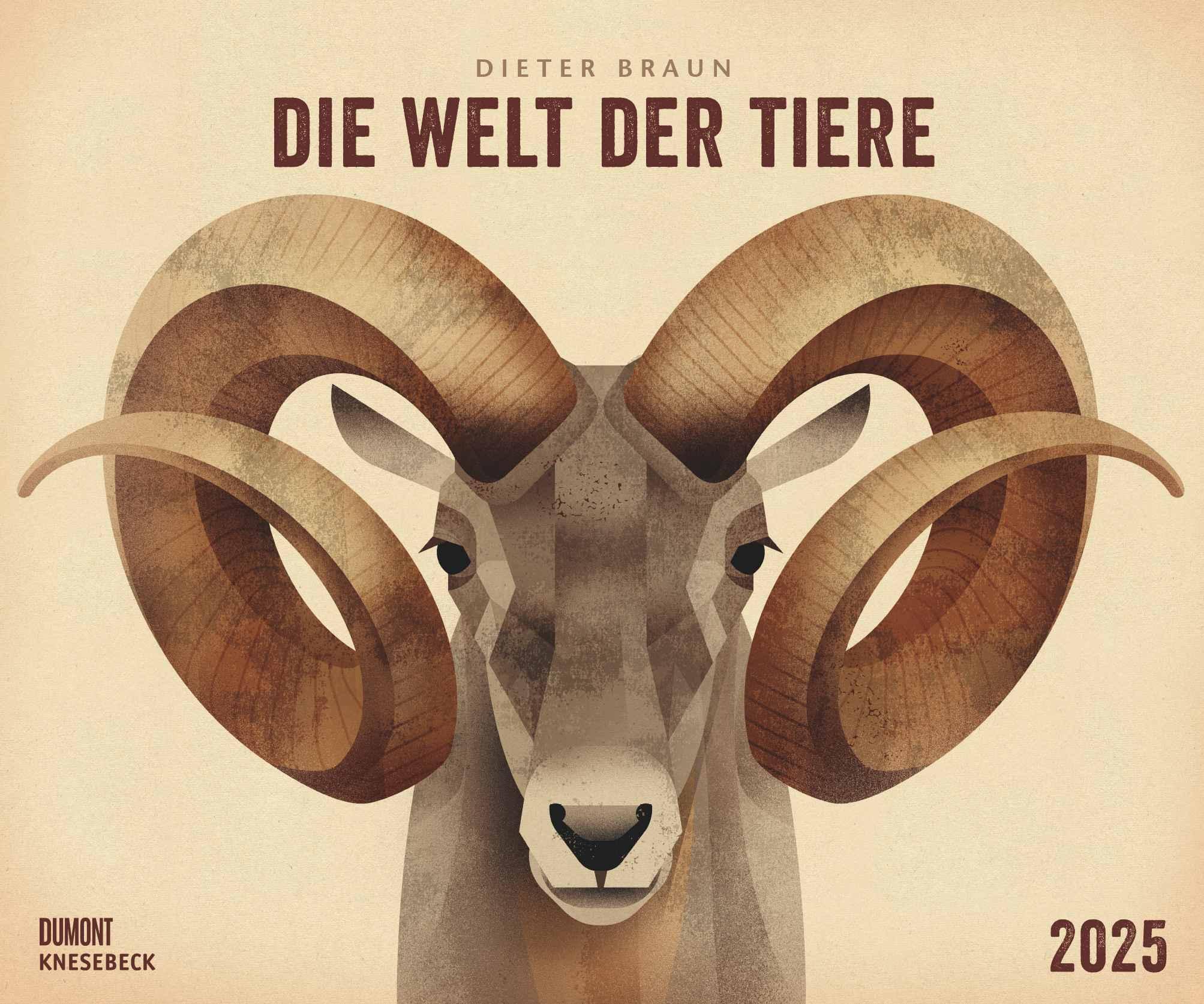 Wandkalender - Dieter Braun: Die Welt der Tiere 2025