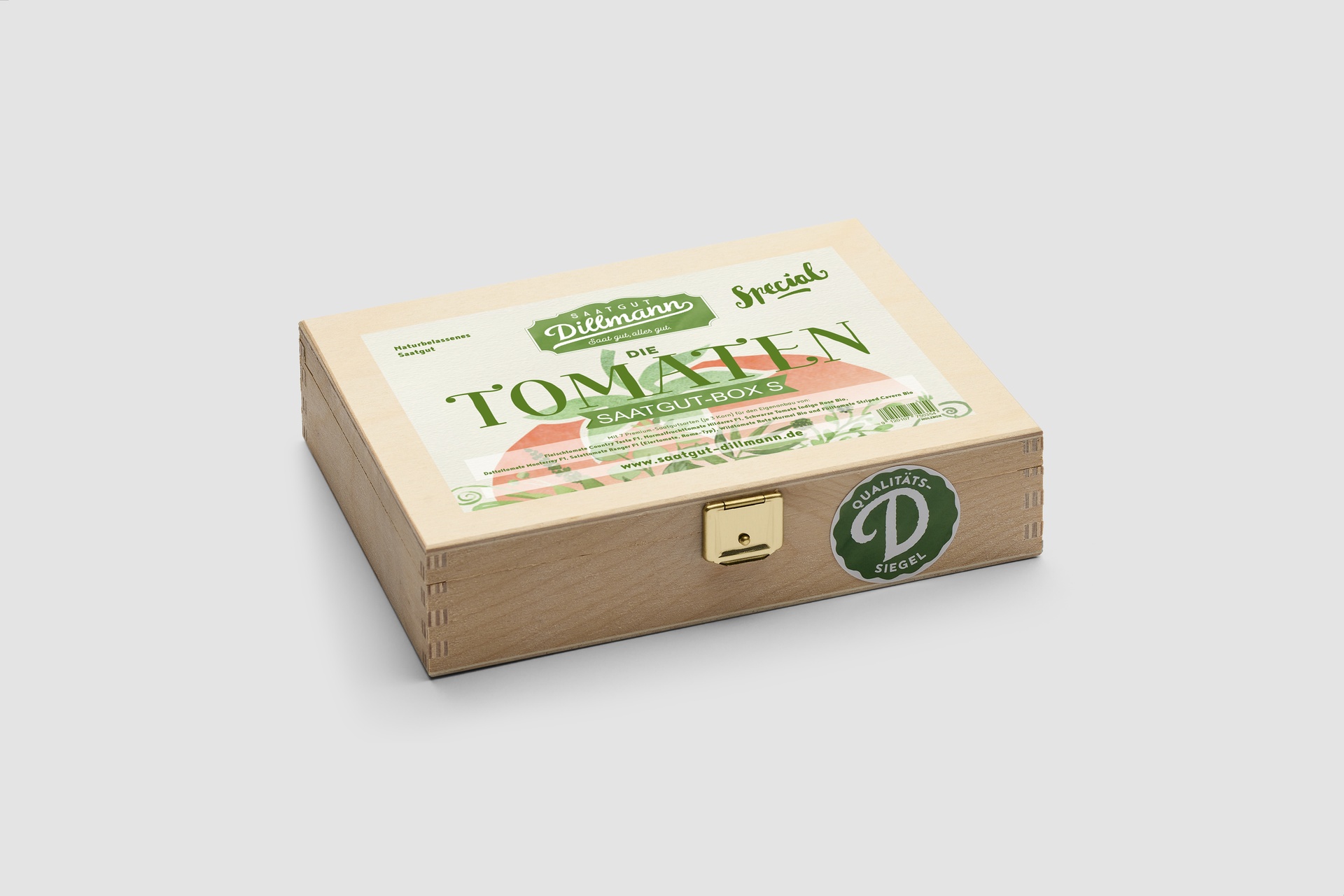 Saatgutbox S Tomaten Bio Holz