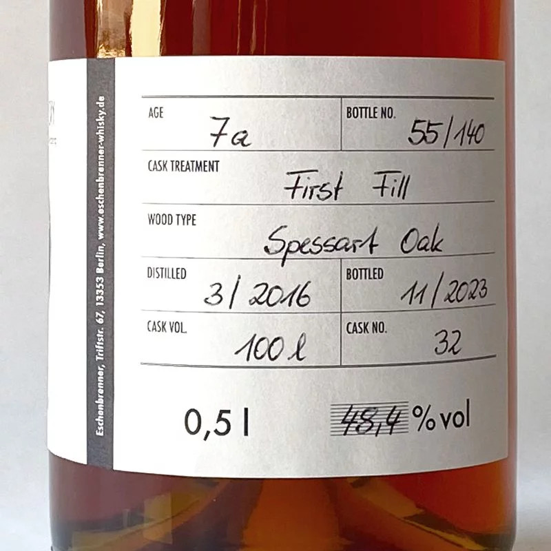 Single Malt Whisky Eschenbrenner Elwood 0,5l