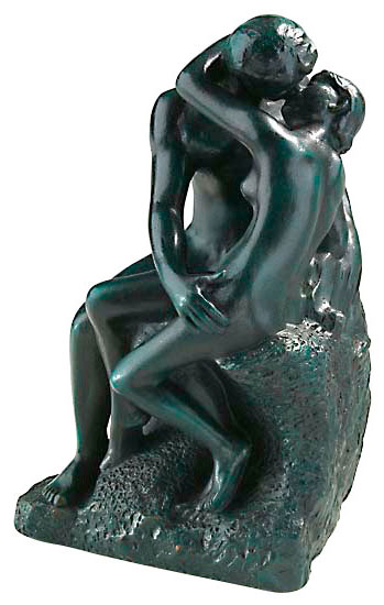 Skulptur "Der Kuss" (19 cm), Kunstguss - Auguste Rodin