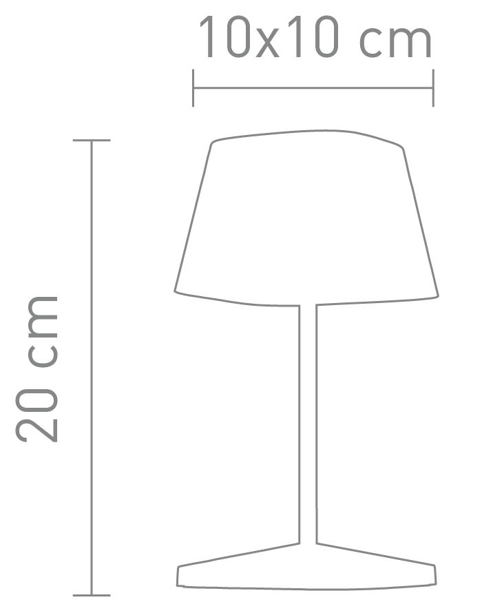 LED-Tischleuchte NEAPEL mit Akku