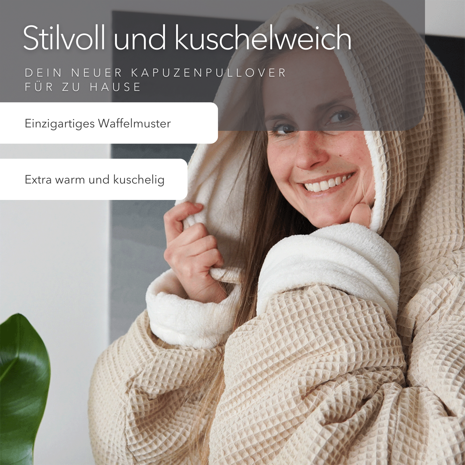 Kuschel-Hoodie mit Kapuze