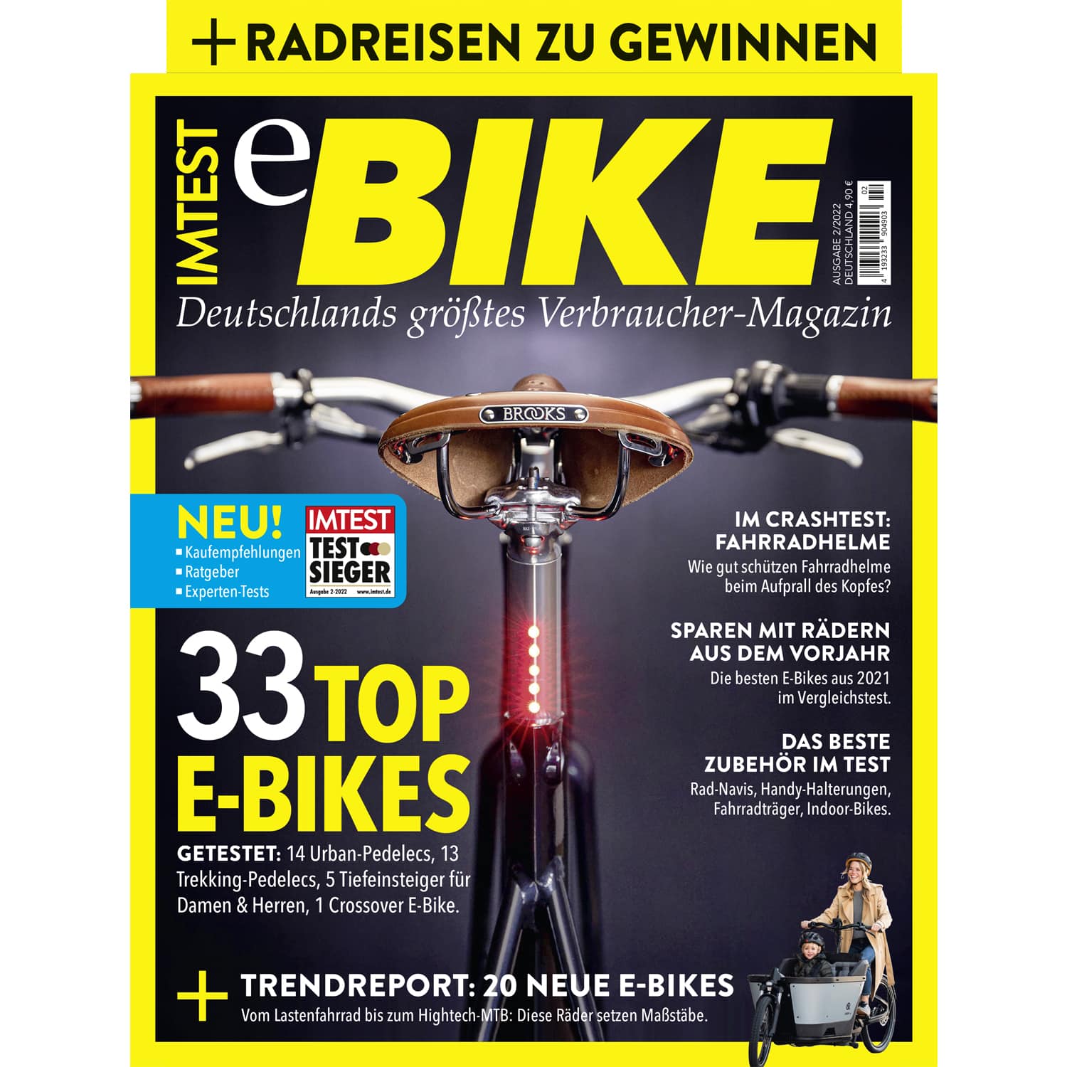 IMTEST - 33 Top E-Bikes -  Das Verbrauchermagazin 02/22