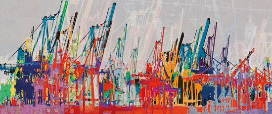 Gemälde | Hafen – Asghar Keyhanian