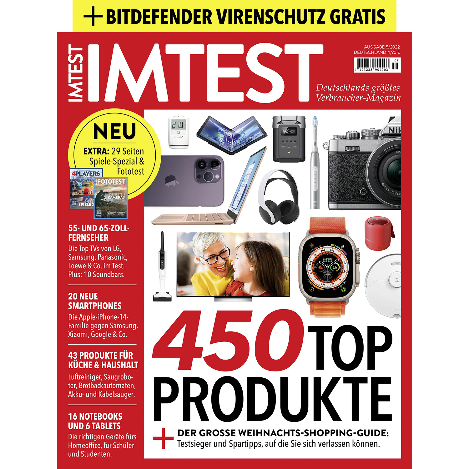 IMTEST - 450 Top-Produkte / Verbrauchermagazin 05/2022