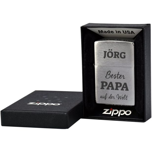 Zippo "Bester Papa" - personalisiert