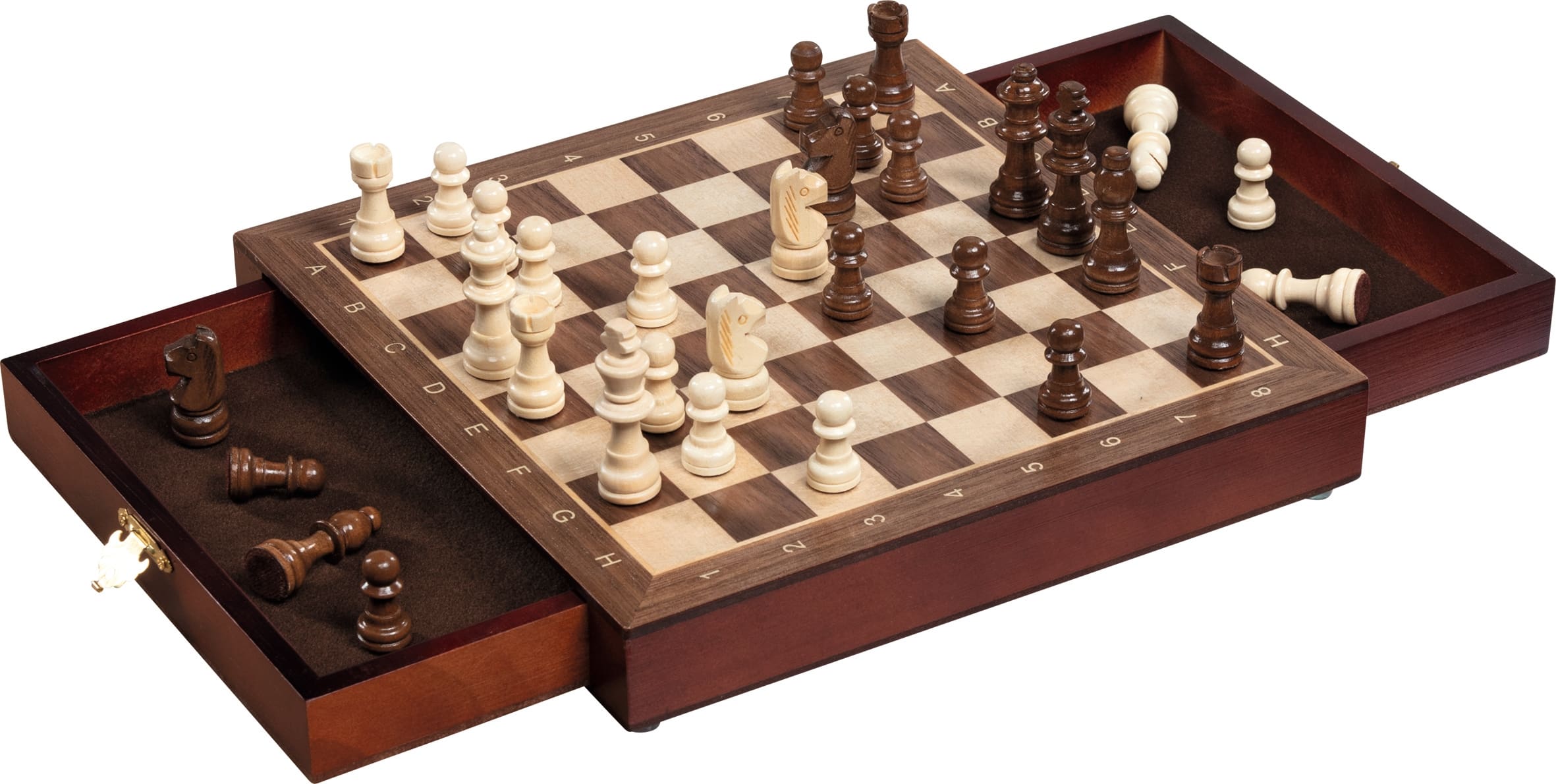 Goki Magnetisches Schachspiel mit Schubladen