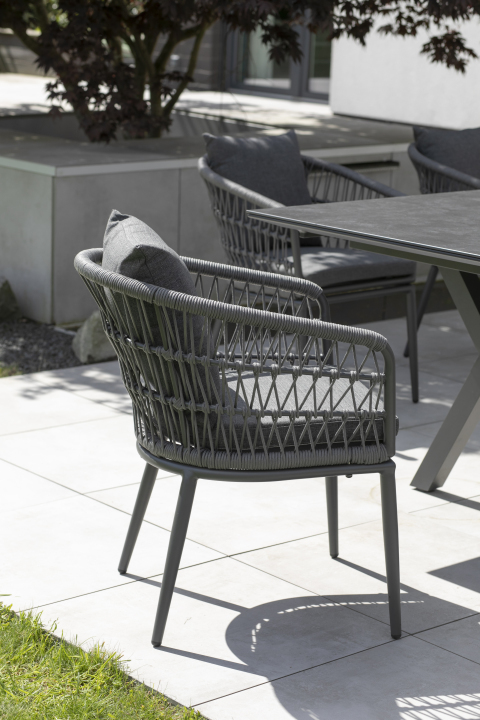 Sitzgruppe | Tisch Livingston rund & Sessel Genua