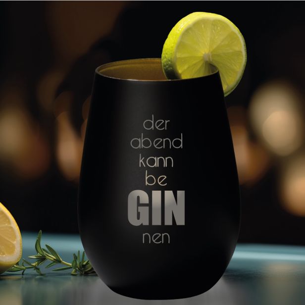 Ginglas - 2er Set - Am Ende macht alles einen GIN & Der Abend kann beGINnen