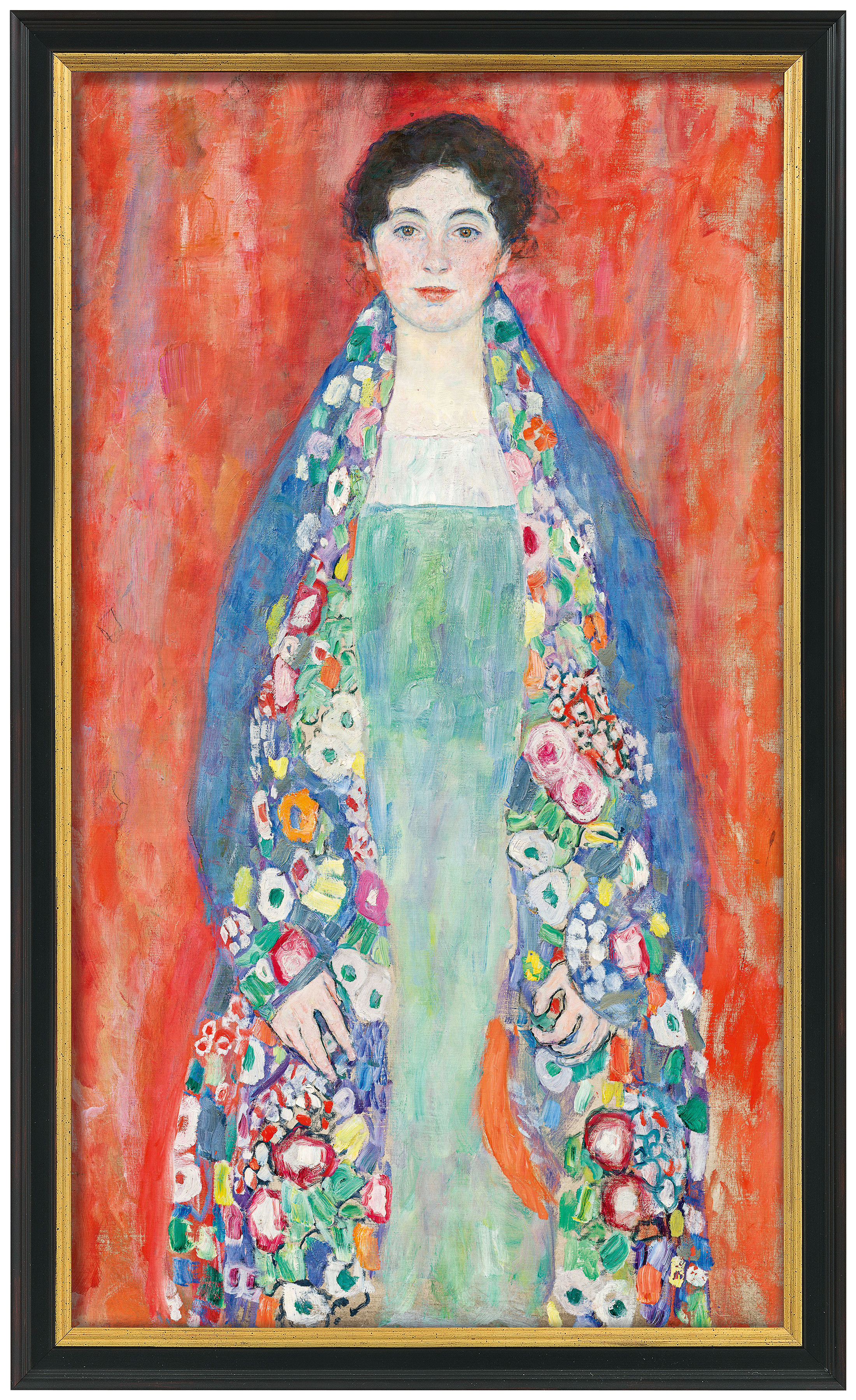 Gemälde "Bildnis Fräulein Lieser" (1917), gerahmt – Gustav Klimt