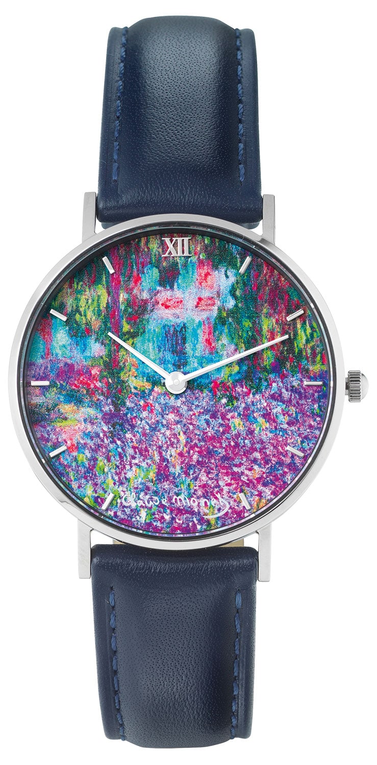 Armbanduhr – Künstler Monet - Irisbeet in Monets Garten